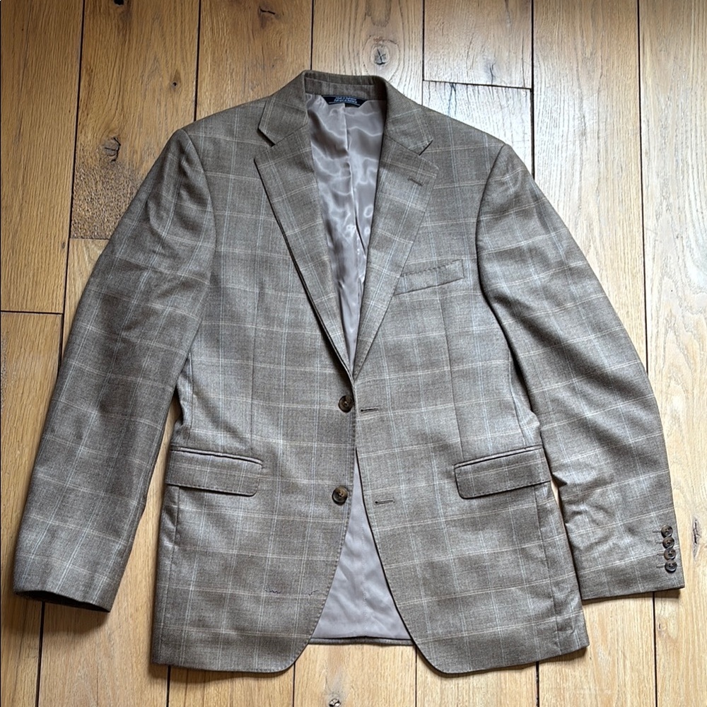 Saks Fifth Avenue Gray Sport Coat Classic Wool Blazer